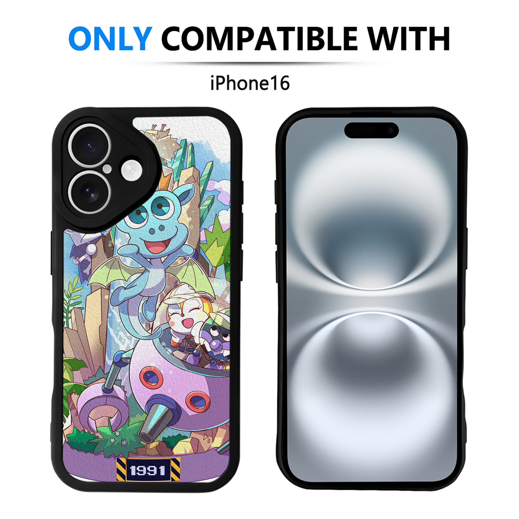 （画像用） アンパンマン Anpanman 【iPhone 16シリーズ対応】シリコンスマホケース（レザー調） 材質：シリコン